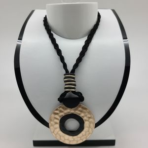 Textured Donut Hole Necklace